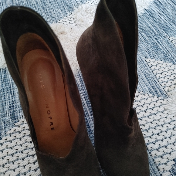 Gorgeous Luis Onofre Peep Toe Heels Size 9 - Picture 7 of 11